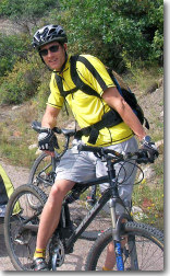 trail cyclist